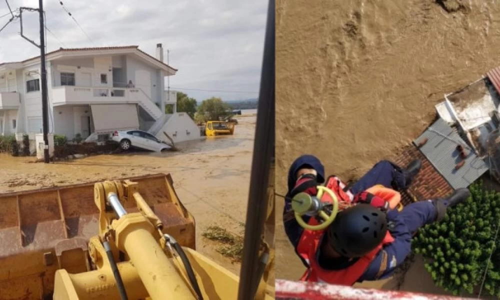 Πλημμύρες στην Εύβοια: Με μπουλντόζες γίνονται οι διασώσεις!